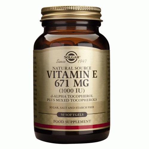 Vitamina E 671mg 50cps Solgar imagine produs la reducere