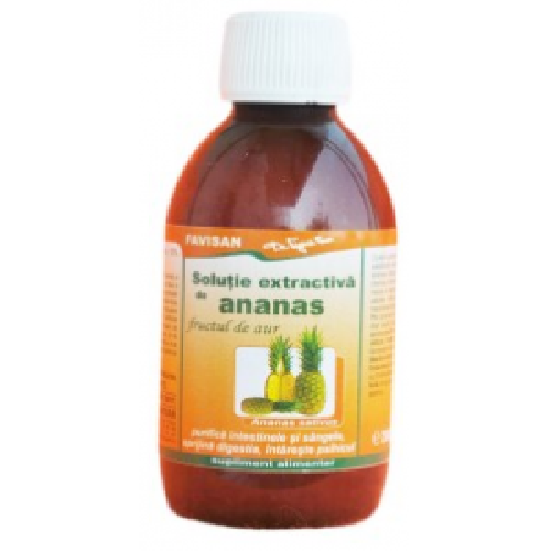 Solutie Extractiva de Ananas 200ml Favisan vitamix poza