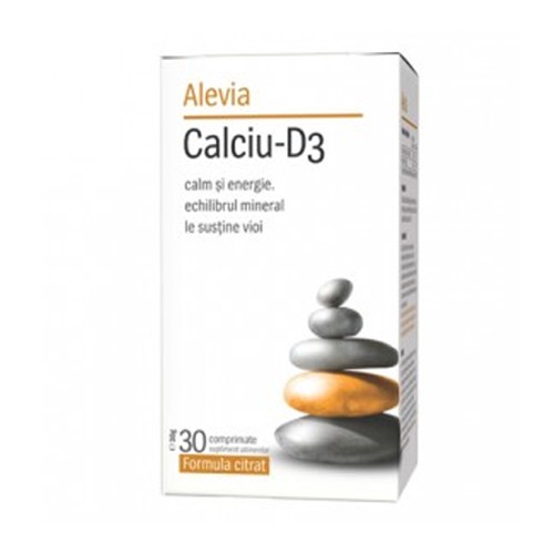 Calciu D3 Citrat 30cps Alevia vitamix poza