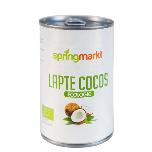Lapte de cocos ecologic 400ml, springmarkt imagine produs la reducere