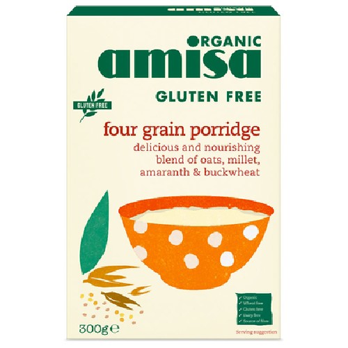 Porridge de Ovaz Fara Gluten Bio 325gr Amisa imagine produs la reducere