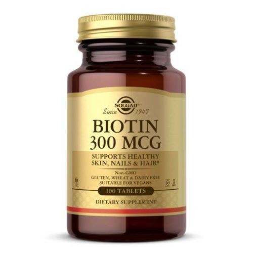 Biotin 300mcg, 100tb, Solgar vitamix.ro
