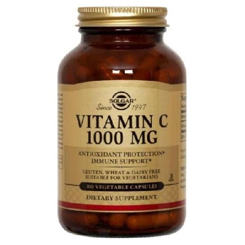 Vitamina C, 1000mg, 100cps, Solgar vitamix.ro