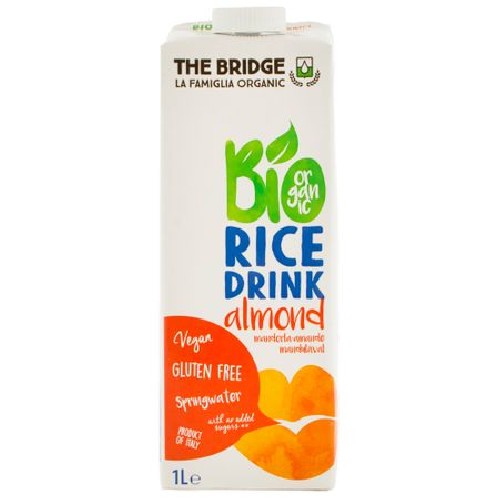 Lapte Bio din Orez cu Migdale 1l The Bridge