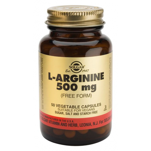 L-Arginina 500mg 50cps Solgar vitamix poza