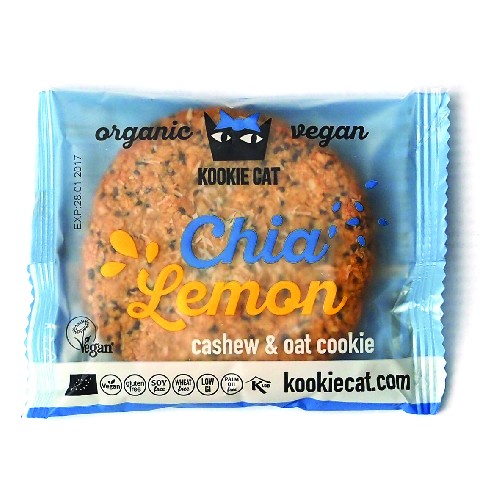 Cookie cu Chia si Lamaie Fara Gluten Bio 50gr KookieKat vitamix poza