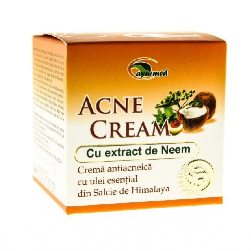 Crema Antiacneica cu Extract Neem 50ml Ayurmed vitamix poza