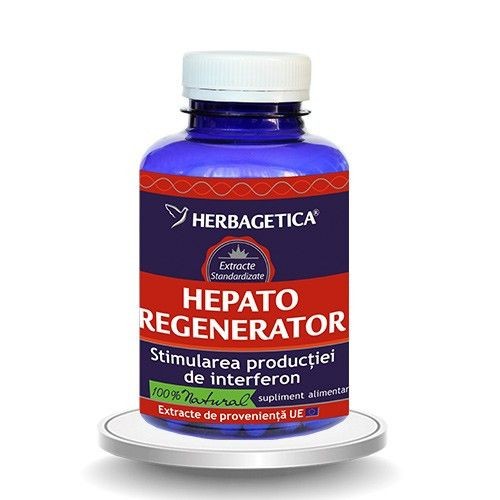 Hepato Regenerator 120cps Herbagetica imagine produs la reducere