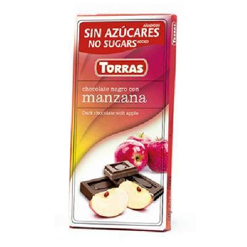 Ciocolata Neagra cu Mar 75gr Torras vitamix.ro