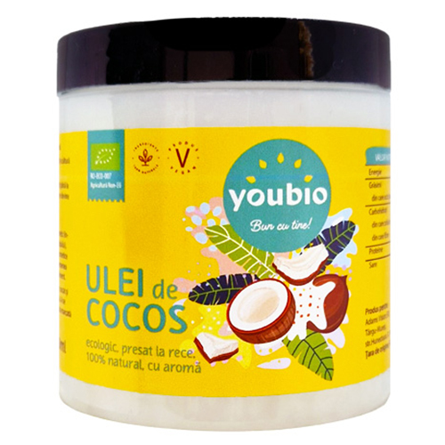Ulei de Cocos organic 250ml, Youbio
