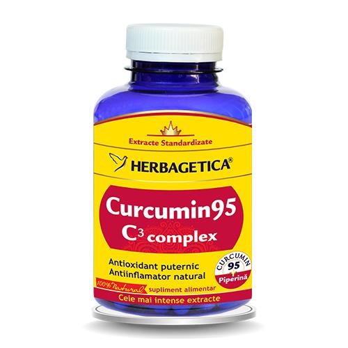Curcumin95 C3 Complex 120cps Herbagetica vitamix poza