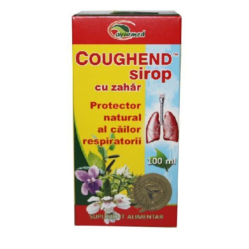 Coughend Sirop cu Zahar 100ml Ayurmed vitamix.ro