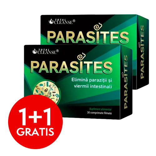 Pachet Parasites Total Cleanse® – Paraziti Intestinali CosmoPharm, 1+1 GRATIS