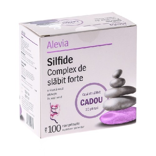 Complex Slabit Forte100cpr(silfide) + Ceai Slabit 20dz GRATIS vitamix poza