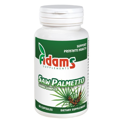 Saw Palmetto 500mg 60 capsule Adams Supplements