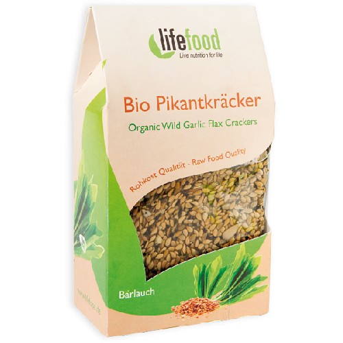 Crackers cu Leurda Raw Bio 90gr Lifefood vitamix poza