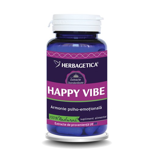 Happy Vibe 60cps Herbagetica vitamix poza