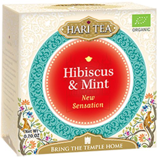 Ceai Hari Tea - New Sensation - Hibiscus si Menta Bio 10dz