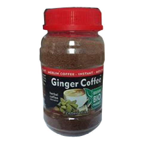 Ginger Coffee (cafea instant) cu Ghimbir si Cardamom 100g Merlin