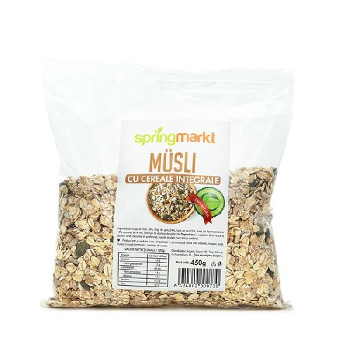 Musli cu cereale integrale 450gr Springmarkt vitamix.ro imagine noua reduceri 2022