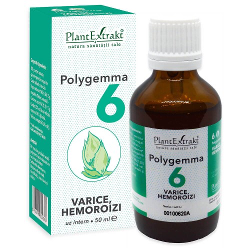 Polygemma 6 – Varice, Hemoroizi – 50ml PlantExtrakt vitamix.ro