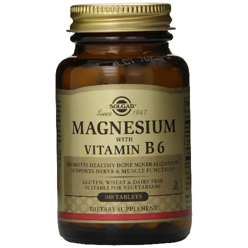 Magnesium + Vitamina B6 100tab Solgar imagine produs la reducere