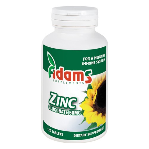 Zinc 50mg 120tab. Adams Supplements vitamix.ro