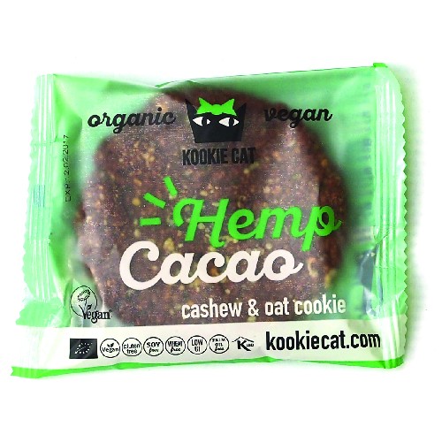 Cookie cu Seminte de Canepa si Cacao Fara Gluten Bio 50gr imagine produs la reducere