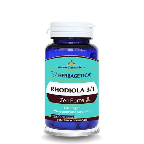 Rhodiola Zen, 30Cps, Herbagetica imagine produs la reducere