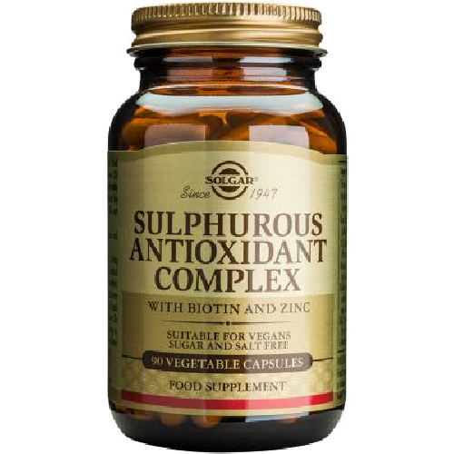 Sulphurous Antioxidant Complex 90cps Solgar vitamix poza