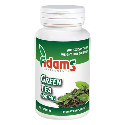 Green Tea (Ceai Verde) 400mg 60cps Adams vitamix.ro imagine noua reduceri 2022