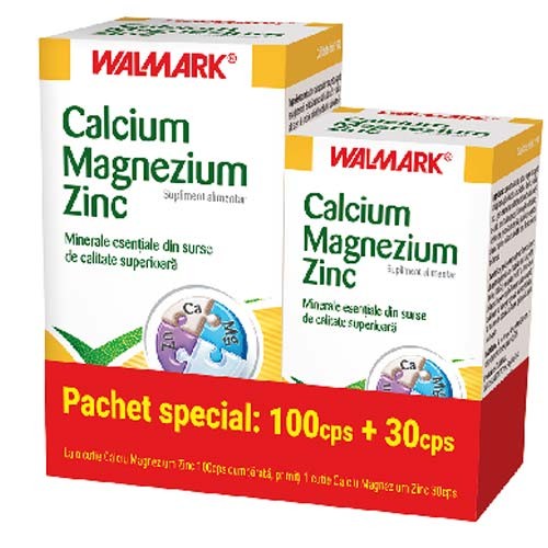 Pachet Ca+Mg+Zn 100+30tb Walmark vitamix poza