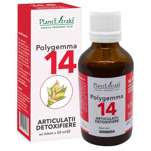Polygemma 14 -Articulatii Detoxifiere- 50ml Plantextrakt vitamix.ro imagine noua reduceri 2022