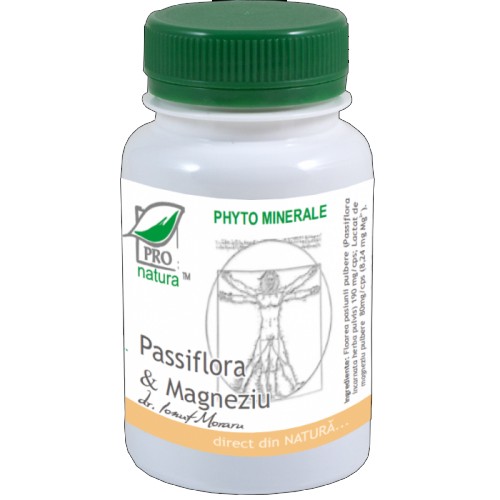 Passiflora&magneziu 60cps Pro Natura vitamix.ro
