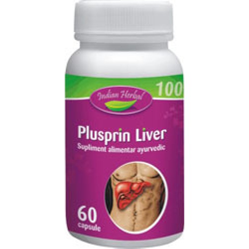 Plusprin Liver 60cps Indian Herbal imagine produs la reducere