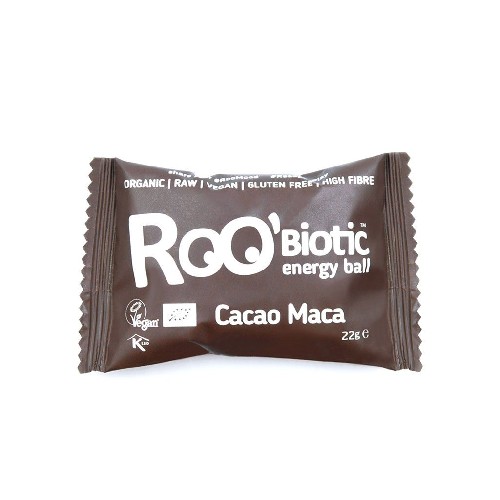 ROObiotic Bila Energizanta cu Probiotice -Cacao si Maca- Bio 22g imagine produs la reducere
