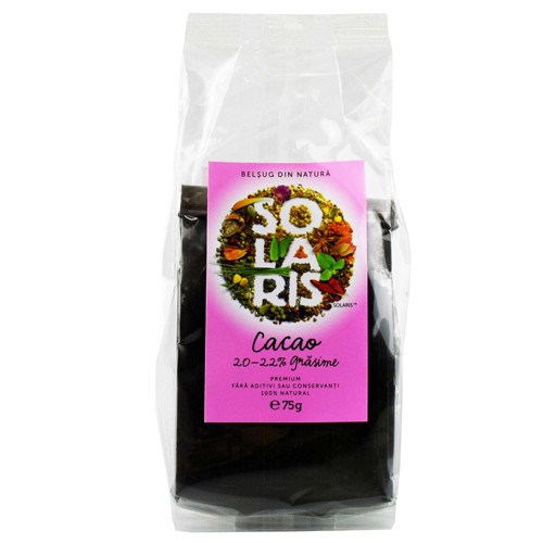 Cacao 20 22% Grasime 75gr Solaris imagine produs la reducere
