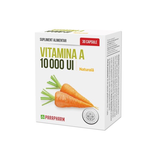 Vitamina A 10 000 Ui /30 cps Parapharm vitamix.ro imagine noua reduceri 2022