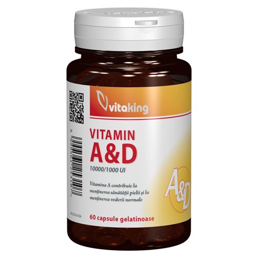 Vitamina A&D 60cps Vitaking imagine produs la reducere