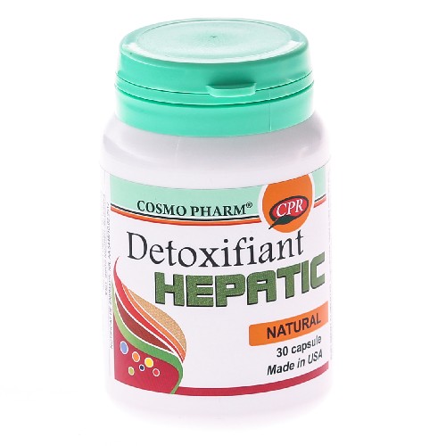 Detoxifiant Hepatic 30cps+ 10cps GRATIS Cosmopharm imgine
