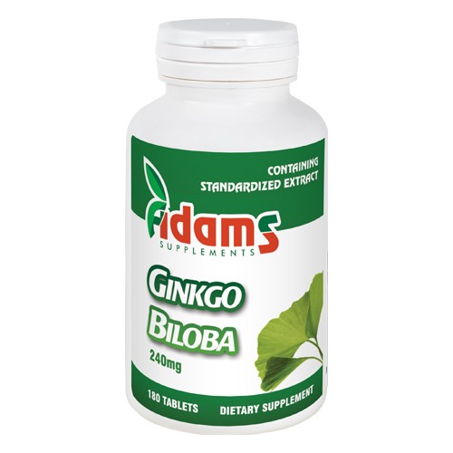 Ginkgo Biloba 180tab. Adams Supplements vitamix.ro imagine noua reduceri 2022