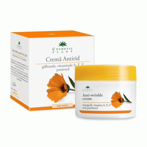 Crema Antirid Galbenele + Pantenol 50ml Cosmetic Plant vitamix.ro
