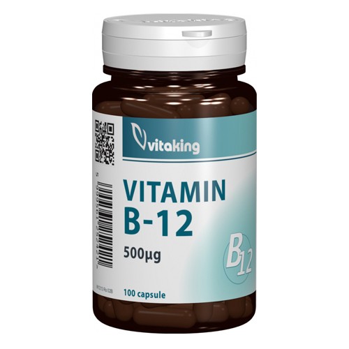 Vitamina B-12 500 Mcg 100cps Vitaking imagine produs la reducere