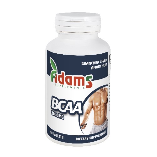 BCAA 3000mg 90tab Adams Supplements imagine produs la reducere