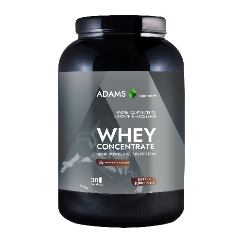 Whey Concentrate Protein (ciocolata), 908gr, Adams