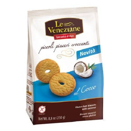 Biscuiti cu Cocos fara Gluten 250gr Le Veneziane vitamix.ro
