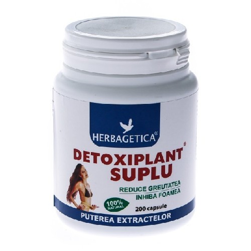 Detoxiplant Suplu 200cps Herbagetica vitamix poza