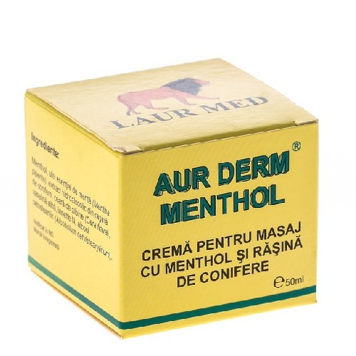Aur Derm Crema Masaj Antireumatic cu Menthol 50ml imagine produs la reducere