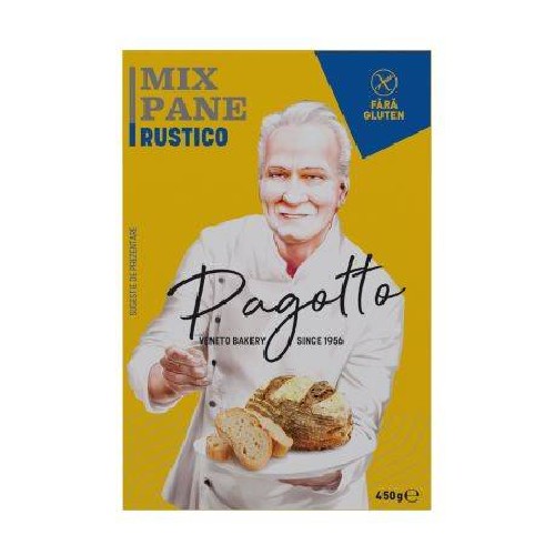 Mix Paine Rustico fara Gluten 450g Pagotto vitamix.ro