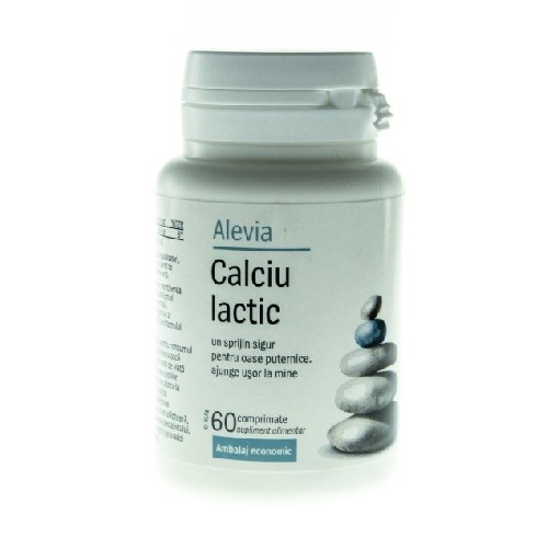 Calciu Lactic 60cpr Alevia vitamix.ro